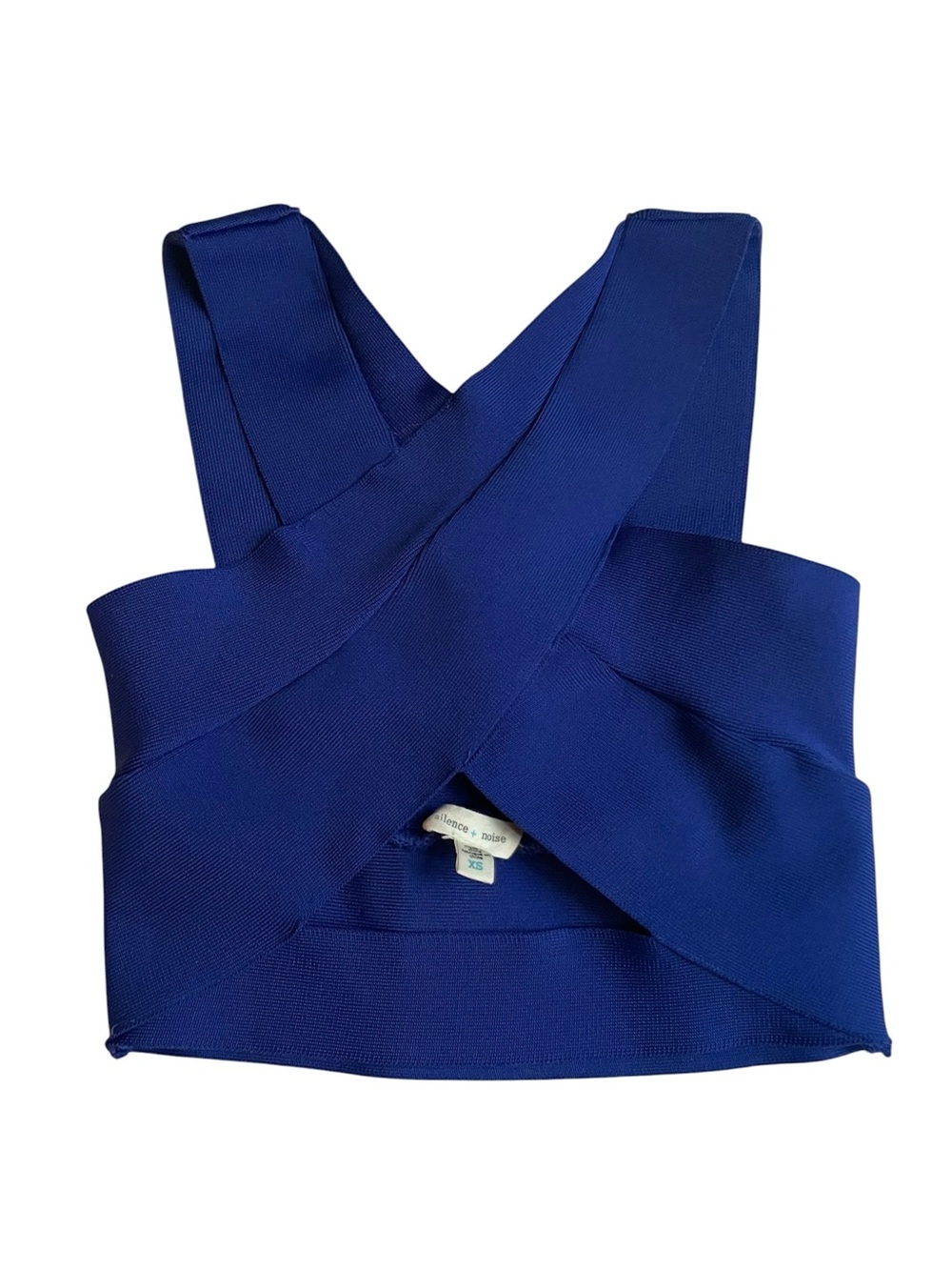 Silence & Noise Bandage Cobalt Blue Crop Top